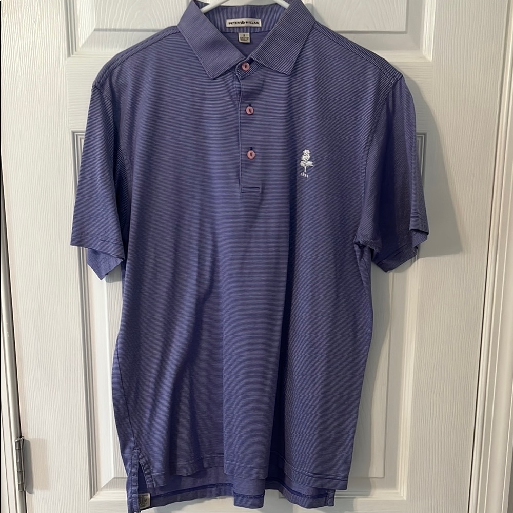 Peter Millar Purple Polo Shirt Classic Style